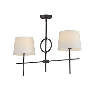 Paoli - 2 Light Linear Pendant-17.25 Inches Tall and 10 Inches Wide - 1326788