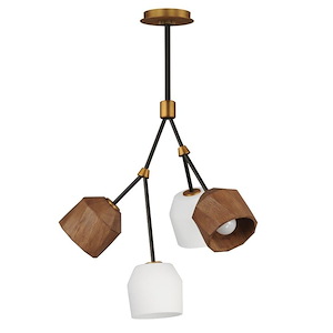 Akimbo - 24W 4 LED Pendant-24.25 Inches Tall and 21.75 Inches Wide