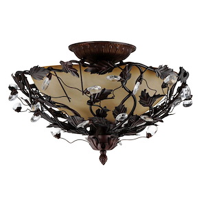 Elegante - 3 Light Semi-Flush Mount - 53976