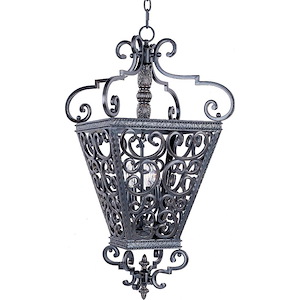 Southern-4 Light Entry Foyer Pendant in Mediterranean style-22 Inches wide by 32.5 inches high