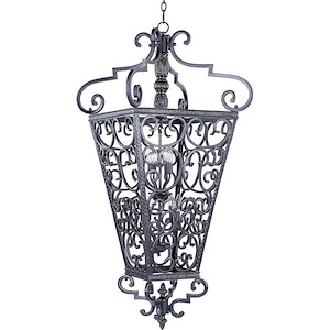 Southern-8 Light Entry Foyer Pendant in Mediterranean style-31 Inches wide by 51 inches high