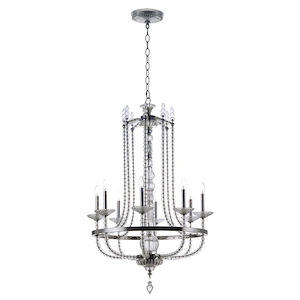 Paris-Eight Light Chandelier-31.5 Inches wide by 49.75 inches high