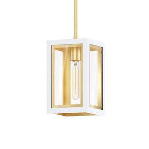 Neoclass - 1 Light Outdoor Pendant-12.5 Inches Tall and 7 Inches Wide