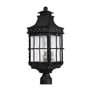 Nantucket-3 Light Outdoor Pole/Post Mount in Early American style-8.5 Inches wide by 22.5 inches high - 65120