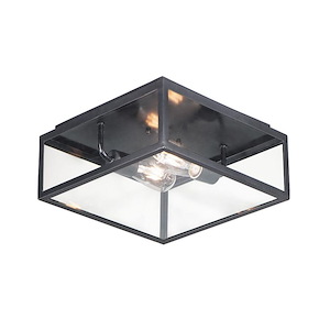 Catalina-2 Light Outdoor Flush Mount-13 Inches wide by 6 inches high