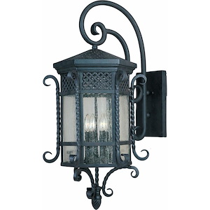 Scottsdale-5 Light Outdoor Wall Lantern in Mediterranean style-17 Inches wide by 34 inches high
