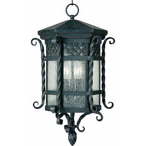 Scottsdale-3 Light Outdoor Hanging Lantern in Mediterranean style-12.5 Inches wide by 24 inches high - 1333794
