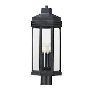 Wright - 3 Light Outdoor Post Mount-23.25 Inch Tall and 9 Inch Wide - 1369818
