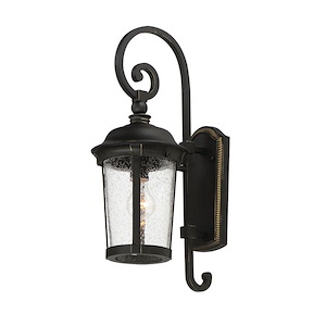 Dover DC-1 Light Outdoor Wall Lantern in Mediterranean style-8 Inches wide by 19.5 inches high - 1213830