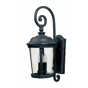 Dover DC-3 Light Outdoor Wall Lantern in Mediterranean style-10 Inches wide by 24.5 inches high - 1213831