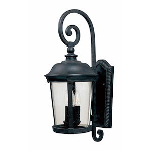 Dover DC-3 Light Outdoor Wall Lantern in Mediterranean style-12 Inches wide by 31.5 inches high