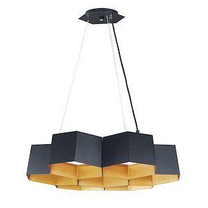 Honeycomb-70W 7 LED Chandelier-22.5 Inches wide by 6.25 inches high