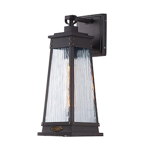 Schooner-1 Light Outdoor Wall Lantern-7 Inches wide by 17 inches high
