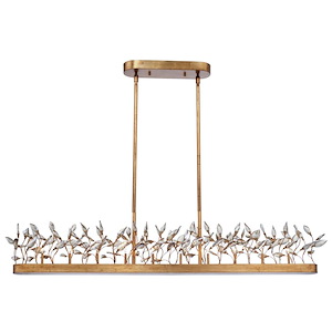 Crystal Garden-Ten Light Linear Pendant-7.75 Inches wide by 7.75 inches high - 702707