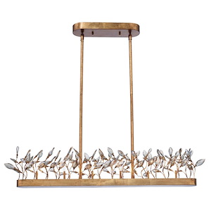 Crystal Garden-Six Light Linear Pendant-7.5 Inches wide by 7.75 inches high - 702706