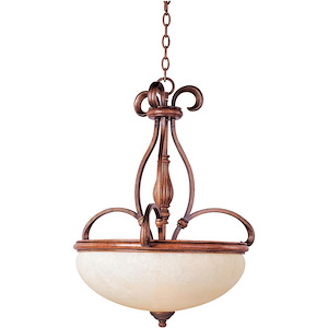 Hyde Park-3 Light Pendant in Early American style-22 Inches wide by 29 inches high