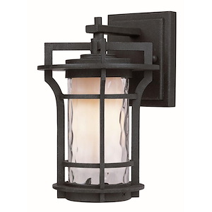 Oakville-One Light Outdoor Wall Mount in Mediterranean style-6.25 Inches wide by 9.75 inches high - 374282