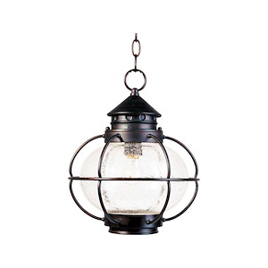 Portsmouth-One Light Outdoor Hanging Lantern in Early American style-12 Inches wide by 14 inches high - 1213862