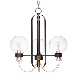 Bauhaus-3 Light Mini Chandelier-20 Inches wide by 21 inches high - 1027669