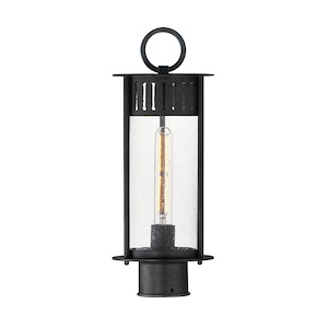 Windsor - 1 Light Outdoor Post Lantern-17 Inches Tall and 6.5 Inches Wide - 1342446