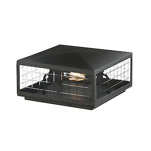 Magnus - 2 Light Outdoor Deck Lantern-6.25 Inch Tall and 13 Inch Wide