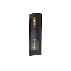 Triform - 2 Light Outdoor Wall Mount-20 Inches Tall and 6 Inches Wide - 1326605