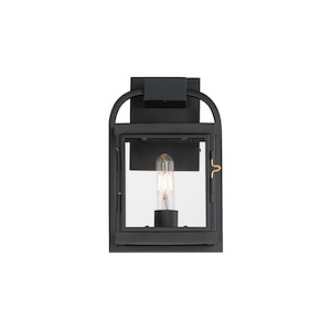 Bonham - 1 Light Small Outdoor Wall Sconce-12 Inches Tall and 7.5 Inches Wide - 1342451