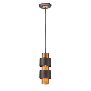 Caspian-One Light Mini Pendant-5.5 Inches wide by 14.75 inches high
