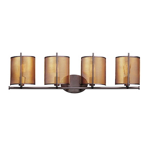 Caspian-4 Light Wall Sconce-36.5 Inches wide by 10.25 inches high - 1213918
