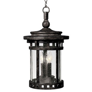 Santa Barbara DC-Three Light Outdoor Hanging Lantern in - 1213836