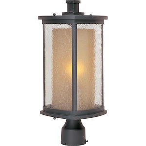 Bungalow-One Light Outdoor Post Mount in Modern style-8 Inches wide by 18 inches high - 327792