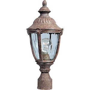 Morrow Bay DC-One Light Outdoor Pole/Post Mount in European style-8.5 Inches wide by 19.5 inches high