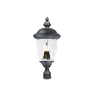 Carriage House DC-Three Light Outdoor Pole/Post Mount in Early American style-12.5 Inches wide by 26.5 inches high - 1213921