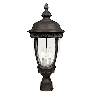 Knob Hill DC-Three Light Outdoor Pole/Post Mount in European style-10 Inches wide by 22.5 inches high - 1213839