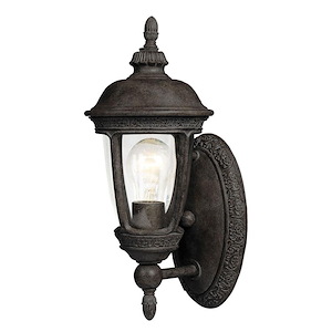 Knob Hill DC-1 Light Outdoor Wall Lantern in European style-6 Inches wide by 14 inches high - 1027764