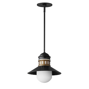 Admiralty - 1 Light Outdoor Pendant-11.75 Inches Tall and 12 Inches Wide - 1284231