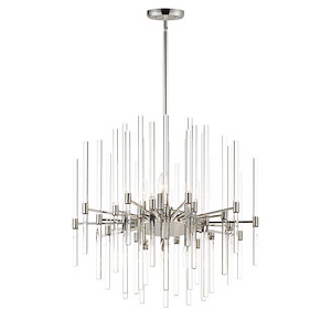 Divine - 8 Light Mini Chandelier-22 Inches Tall and 23 Inches Wide - 1213716
