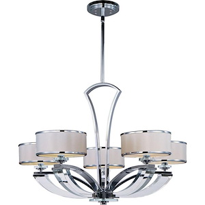 Metro-Five Light Chandelier in Modern style-34 Inches wide by 24 inches high - 284699