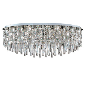 Jewel-Twenty-Three Light Flush Mount in Crystal style-20 Inches wide by 13.5 inches high - 259467