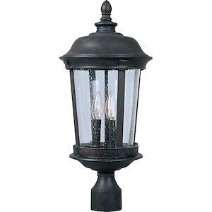 Dover VX-Three Light Outdoor Pole/Post Mount in Mediterranean style made with Vivex Material for Coastal Environments - 168613