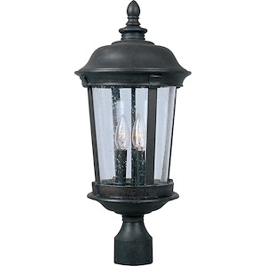 Dover VX-Three Light Outdoor Pole/Post Mount in Mediterranean style made with Vivex Material for Coastal Environments - 168612