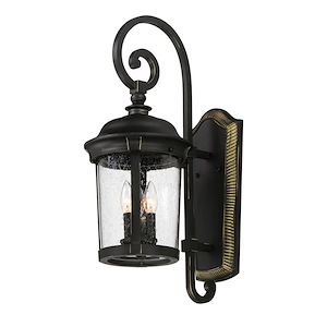 Dover VX-Three Light Outdoor Wall Mount in Mediterranean style made with Vivex Material for Coastal Environments - 168610
