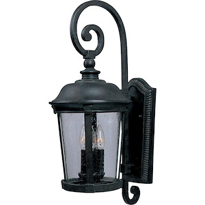 Dover VX-Three Light Outdoor Wall Mount in Mediterranean style made with Vivex Material for Coastal Environments