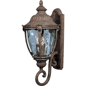 Morrow Bay VX-Three Light Outdoor Wall Mount in European style made with Vivex Material for Coastal Environments