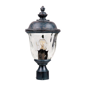 Carriage House VX-One Light Outdoor Pole/Post Lan in Early American style made with Vivex Material for Coastal Environments - 168703