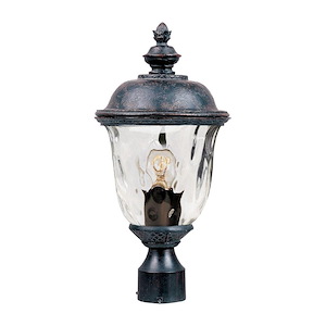 Carriage House VX-One Light Outdoor Pole/Post Lan in Early American style made with Vivex Material for Coastal Environments - 168703