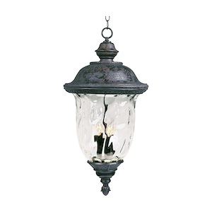 Carriage House VX - Three Light Outdoor Hanging Lantern made with Vivex Material for Coastal Environments - 168701