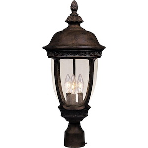 Knob Hill VX-Three Light Outdoor Pole/Post Mount in European style made with Vivex Material for Coastal Environments - 168698