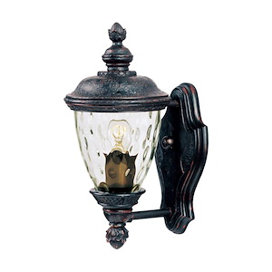Carriage House VX-One Light Outdoor Wall Mount in Early American style made with Vivex Material for Coastal Environments