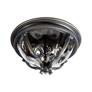 Camden VX-3 Light Outdoor Flush Mount in Early American style made with Vivex Material for Coastal Environments - 168686